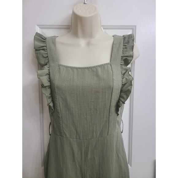 Women's Sleeveless Green Jumpsuit Altar'd State Size S- Comfy Trendy - Picture 3 of 6